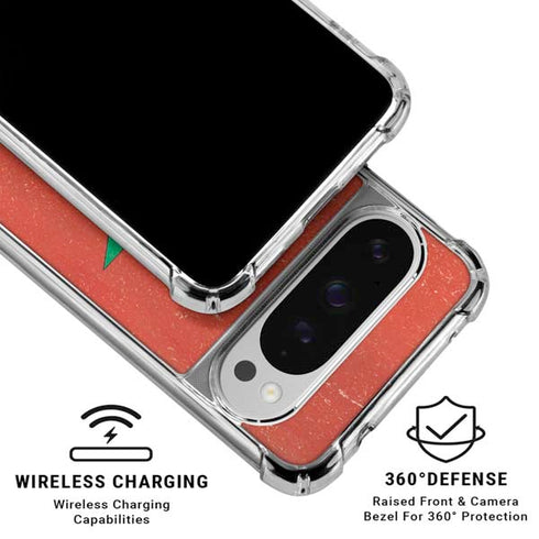 Morocco Flag Distressed Google Pixel 10 Pro XL Clear Case